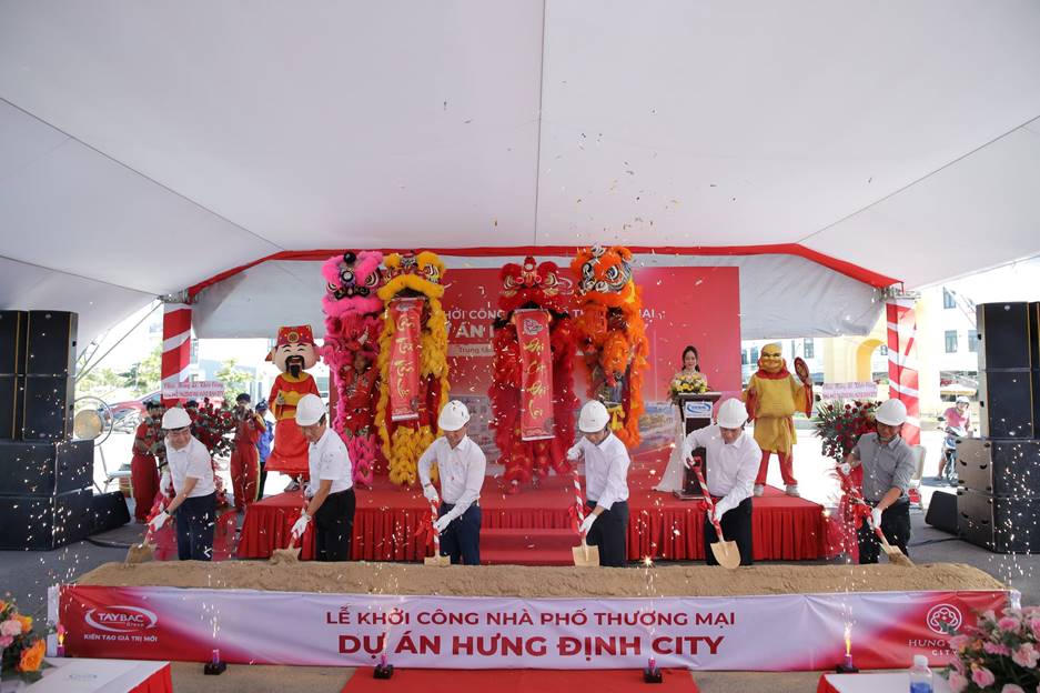 Tập đoàn Tây Bắc khởi công nhà phố thương mại dự án Hưng Định City