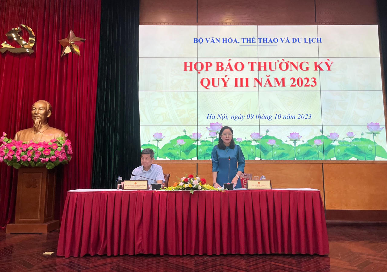 Bộ VHTTDL họp báo thường kỳ Quý III năm 2023: Nhiều kết quả tích cực