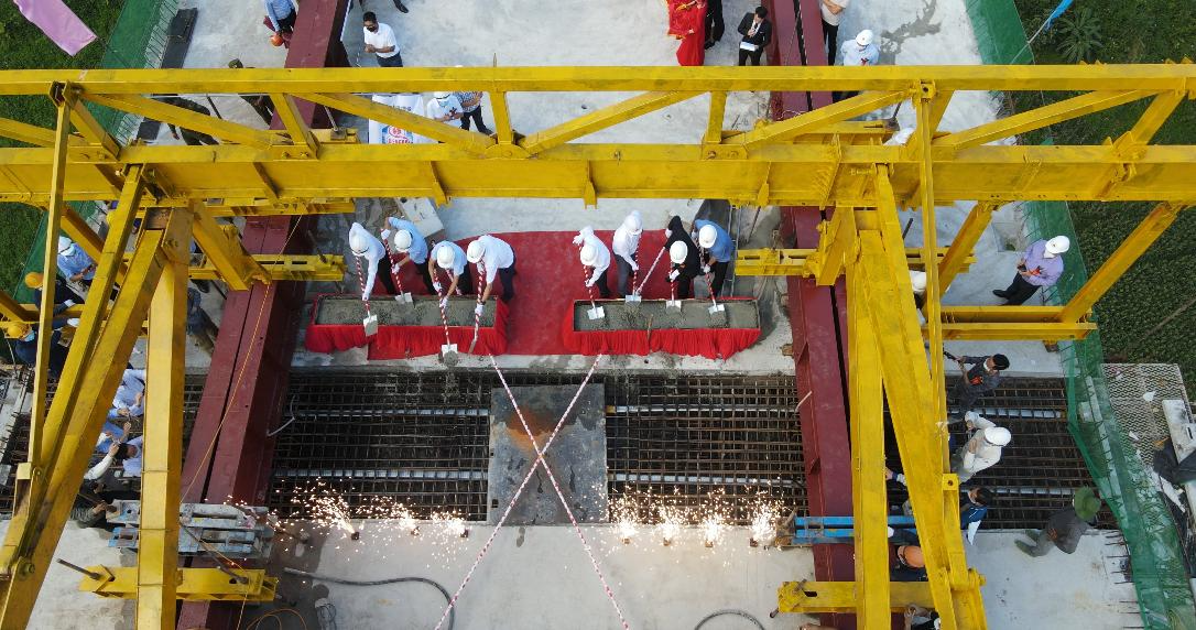 Hợp long cầu cạn có trụ cầu cao nhất Việt Nam