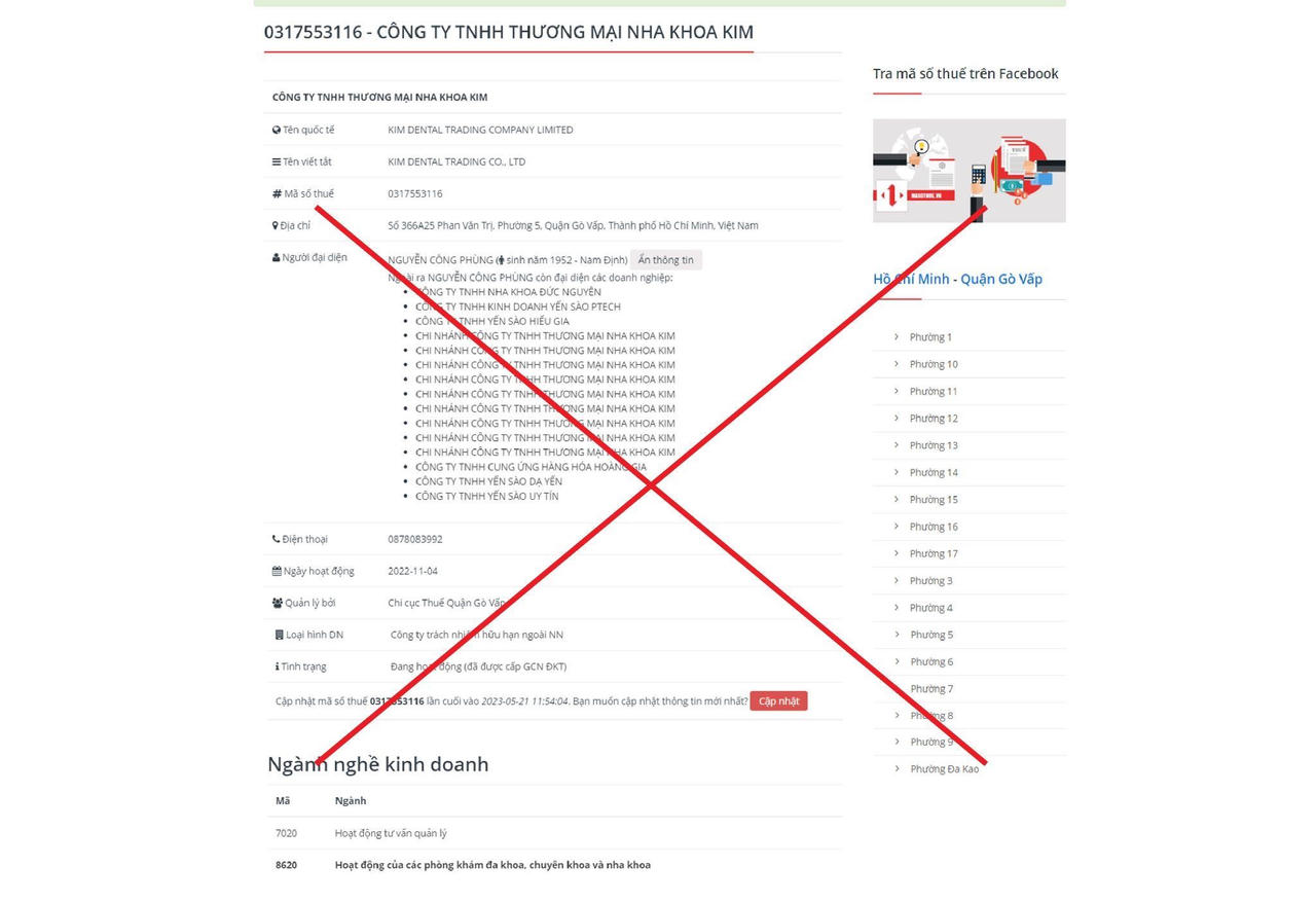 Nha Khoa Kim cảnh báo tình trạng bị mạo danh để lừa đảo
