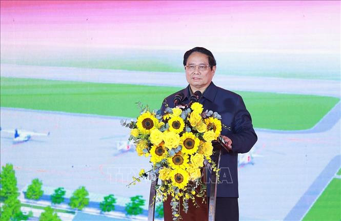 Thủ tướng Phạm Minh Chính dự Lễ khởi công Dự án xây dựng sân bay Gia Bình