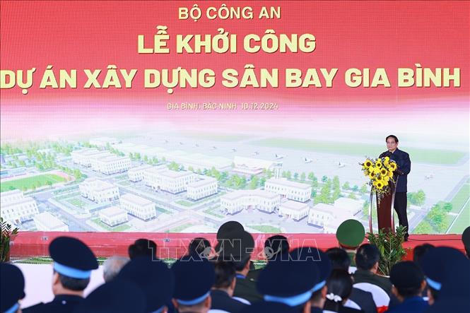 Thủ tướng Phạm Minh Chính dự Lễ khởi công Dự án xây dựng sân bay Gia Bình