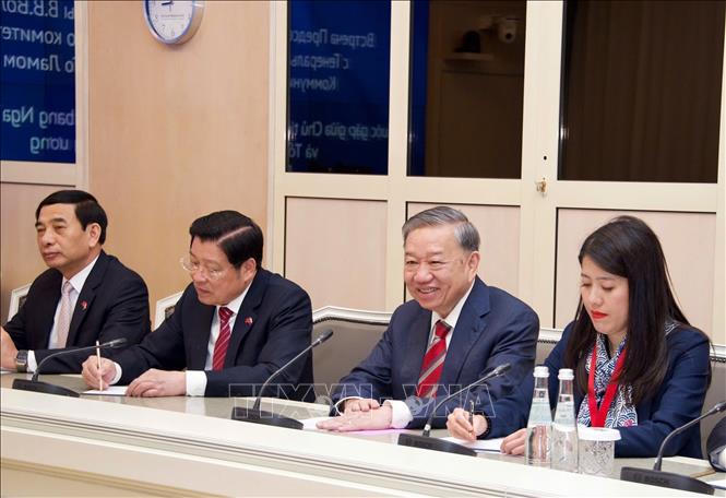 Tổng Bí thư Tô Lâm hội kiến Chủ tịch Duma Quốc gia Liên bang Nga