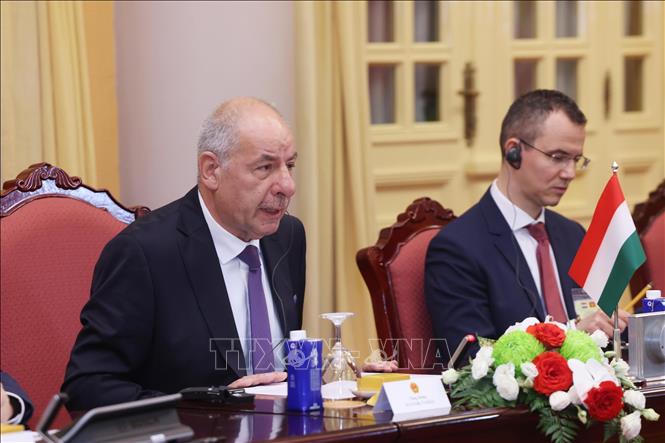 Chủ tịch nước Lương Cường hội đàm với Tổng thống Hungary