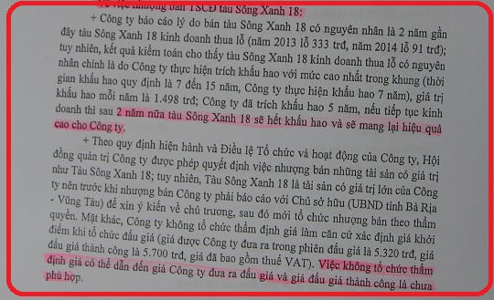 Vũng Tàu: Nhiều sai phạm xảy ra  tại Công ty cổ phần Dịch vụ và vận tải Vũng Tàu