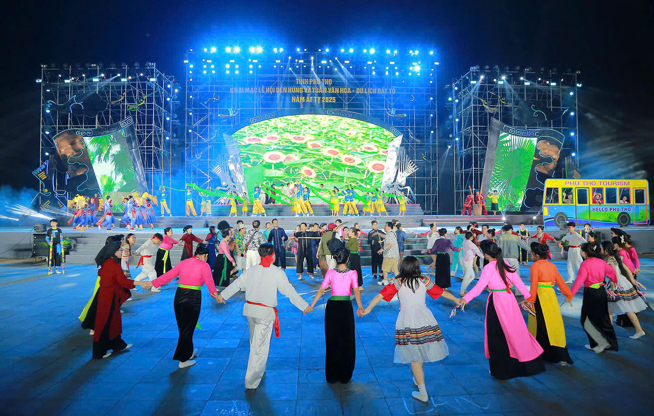 Khai mạc Lễ hội Đền Hùng và Tuần Văn hóa Du lịch Đất Tổ năm Ất Tỵ - 2025