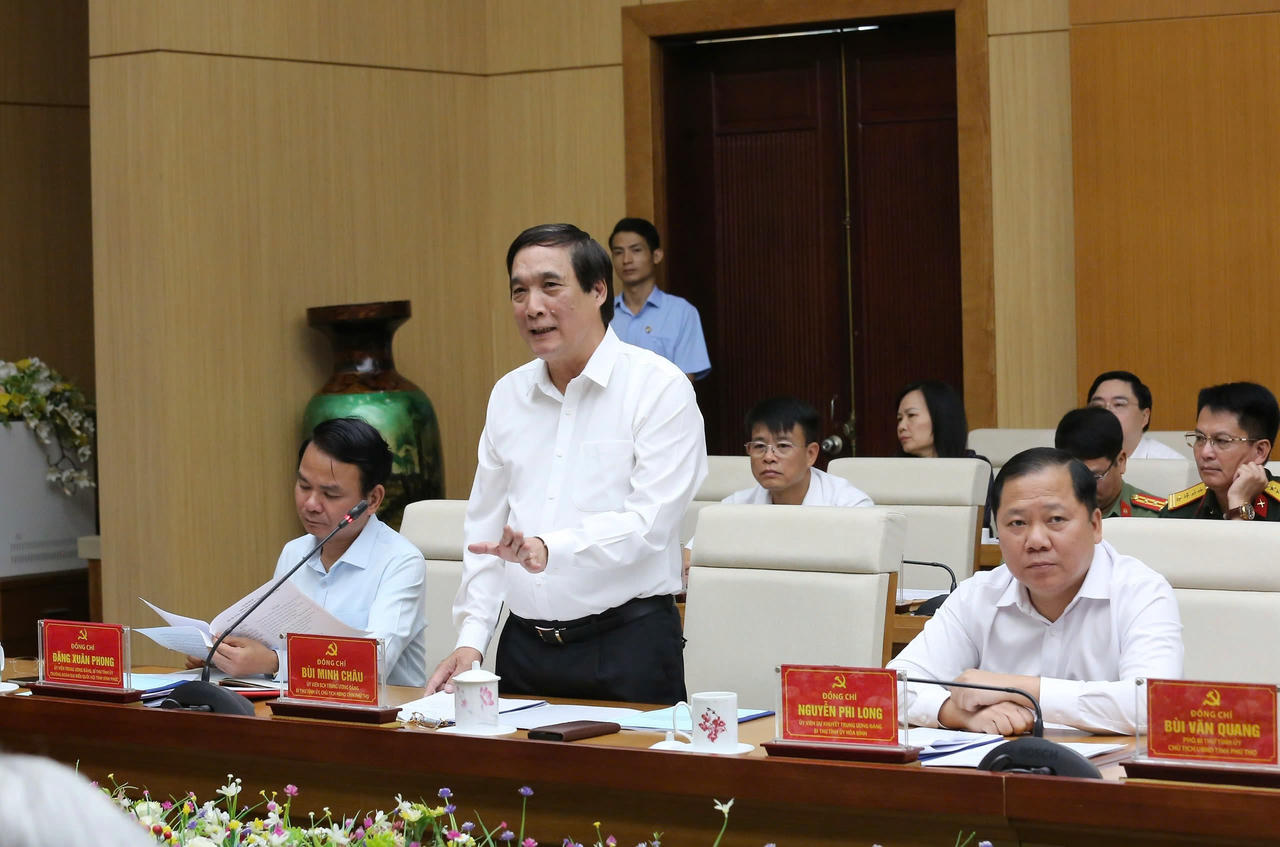 Tổng Bí thư Tô Lâm làm việc với Ban Thường vụ Tỉnh ủy Phú Thọ, Vĩnh Phúc, Hòa Bình