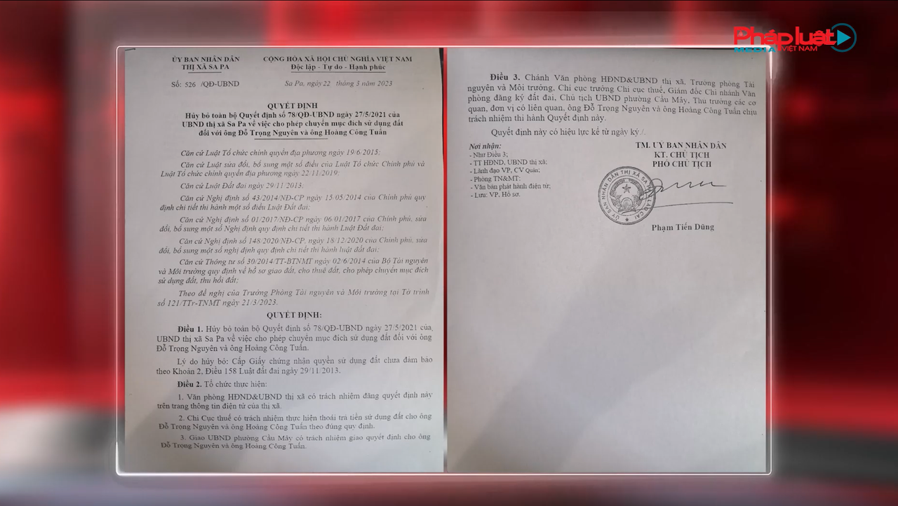 Lào Cai: UBND thị xã Sa Pa chưa triển khai xử lý vi phạm tại khu Vườn Vô Cực – (Bài 3)