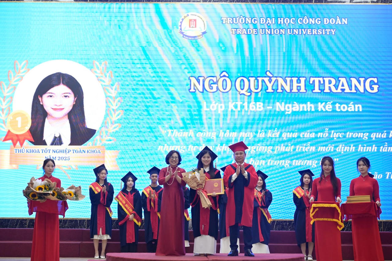 Trường Đại học Công đoàn tổ chức Lễ Bế giảng và Trao Bằng tốt nghiệp năm 2025