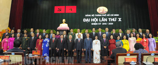 Công bố danh sách Ban Thường vụ Thành ủy TP. Hồ Chí Minh khoá X