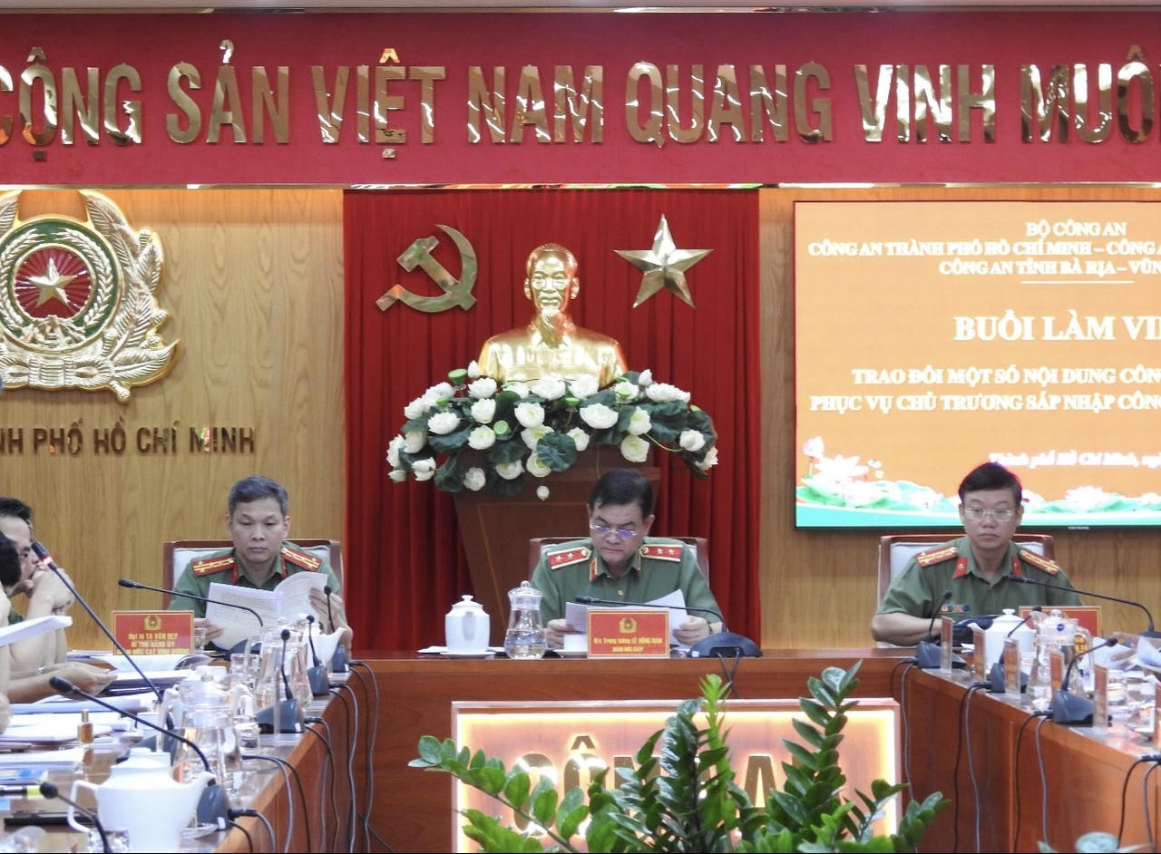 Thành phố Hồ Chí Minh: Thành lập Ban chỉ đạo và Tổ giúp việc chuẩn bị sáp nhập lực lượng Công an 3 địa phương