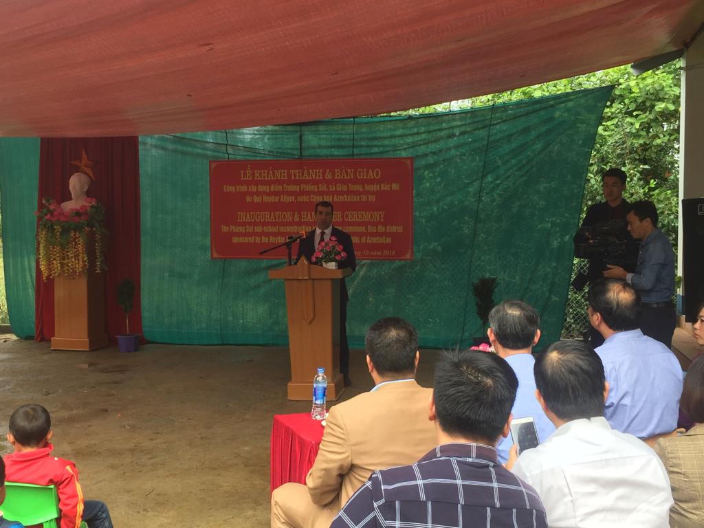 Quỹ Heydar Aliyev của Azerbaijan tài trợ xây trường tại Bắc Mê, Hà Giang