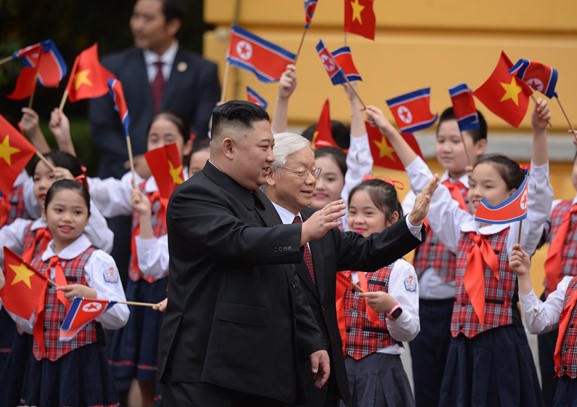 Tổng Bí thư, Chủ tịch nước Nguyễn Phú Trọng hội đàm với Chủ tịch Triều Tiên 