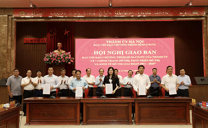 Hà Nội phấn đấu hoàn thành các chỉ tiêu về chỉnh trang, phát triển đô thị