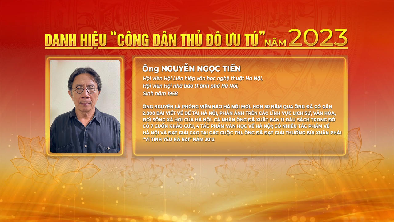 Vinh danh 10 Công dân Thủ đô ưu tú và “Người tốt việc tốt” tiêu biểu