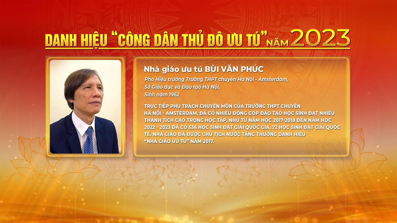 Vinh danh 10 Công dân Thủ đô ưu tú và “Người tốt việc tốt” tiêu biểu