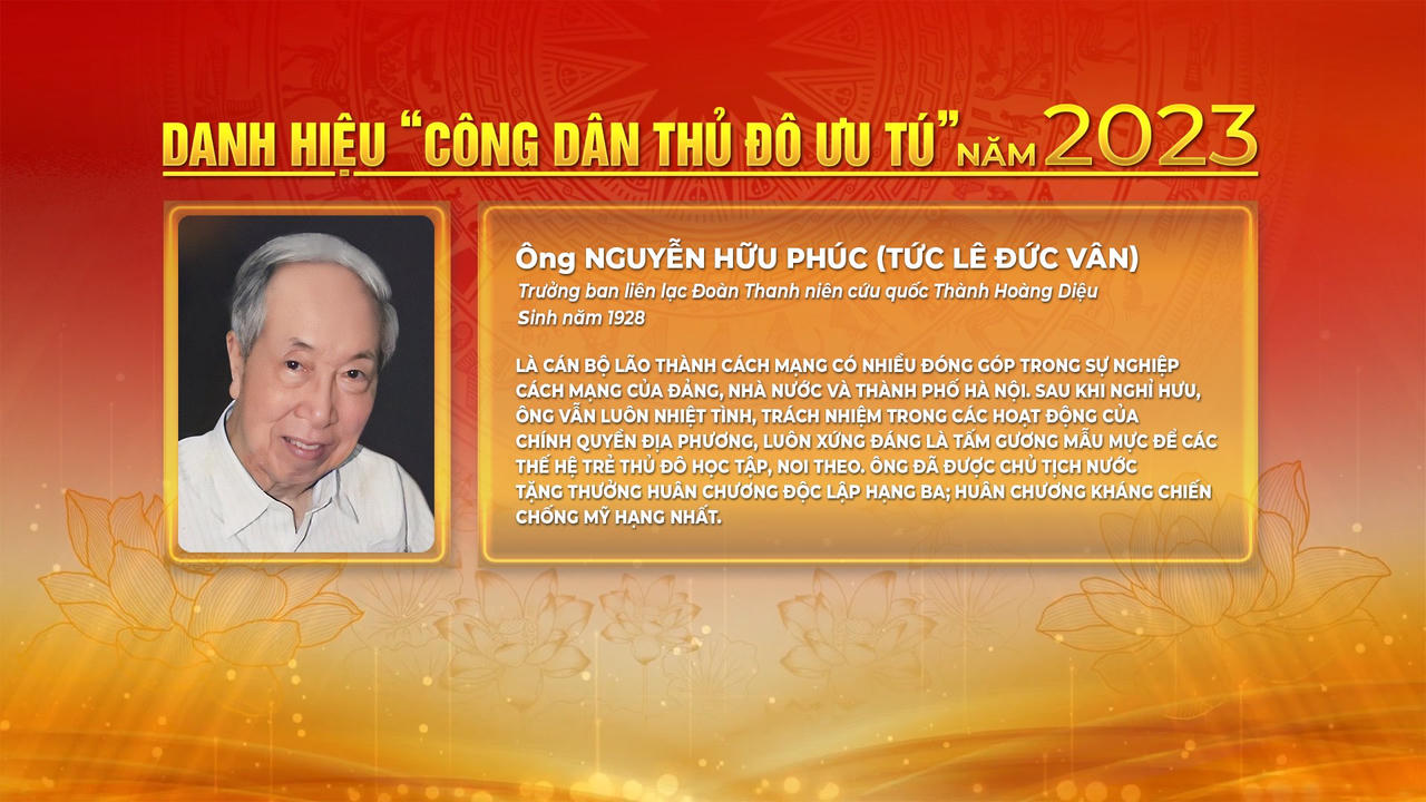 Vinh danh 10 Công dân Thủ đô ưu tú và “Người tốt việc tốt” tiêu biểu