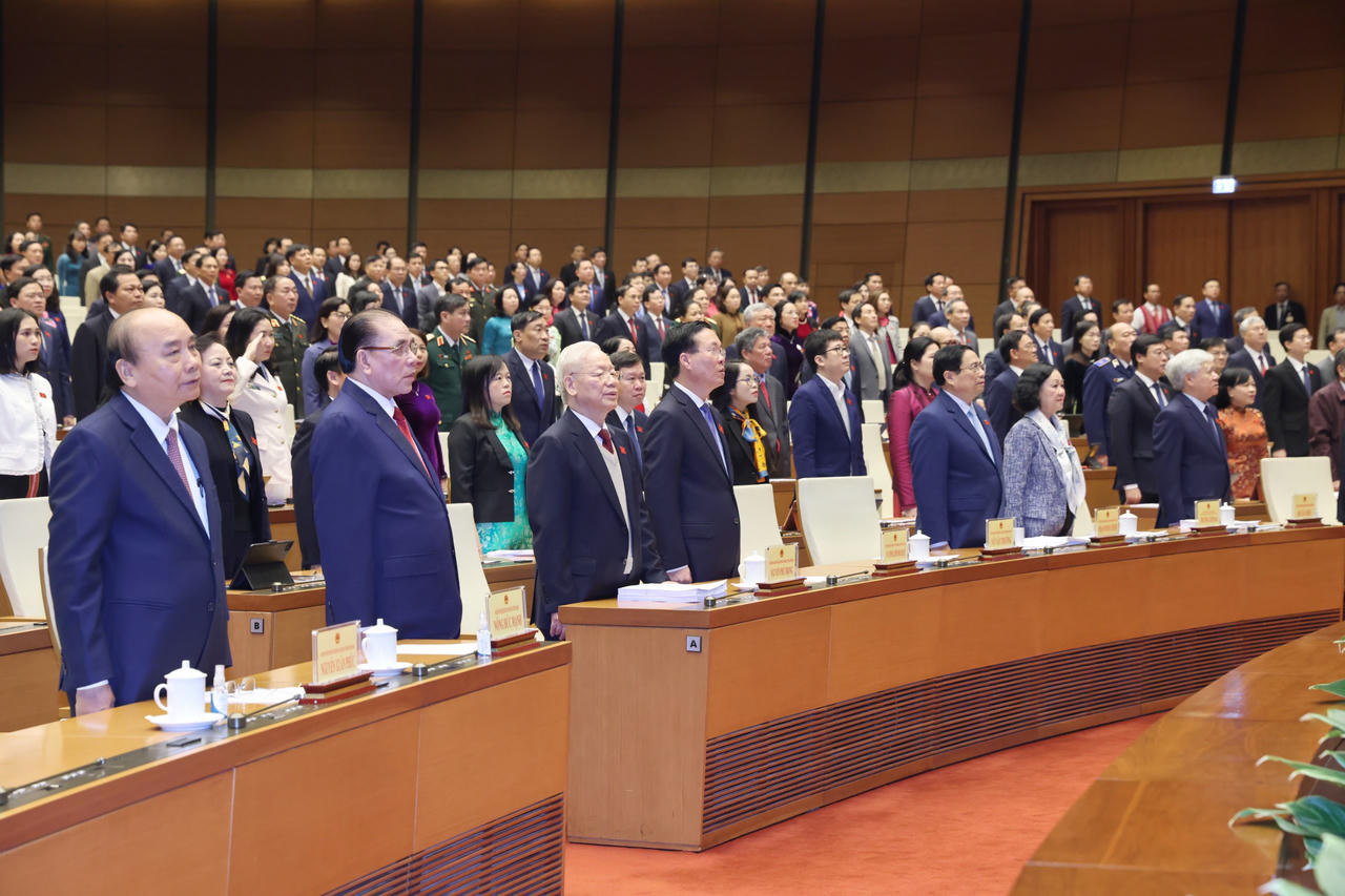 Tổng Bí thư Nguyễn Phú Trọng dự khai mạc Kỳ họp bất thường lần thứ 5, Quốc hội khóa XV