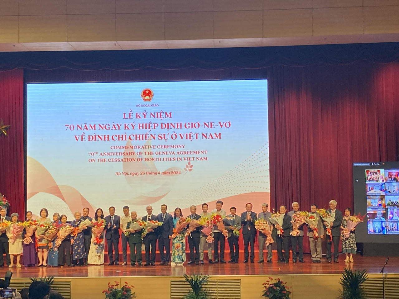 Trang trọng kỷ niệm 70 năm Ngày ký Hiệp định Geneve đình chỉ chiến sự ở Việt Nam