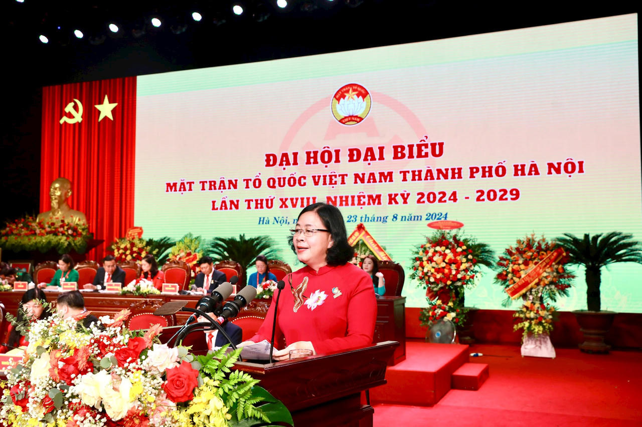 Bà Nguyễn Lan Hương tái đắc cử Chủ tịch Ủy ban MTTQ Việt Nam TP Hà Nội