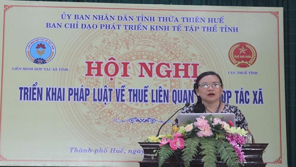 Thừa Thiên Huế: Tích cực phổ biến pháp luật về thuế liên quan đến hợp tác xã