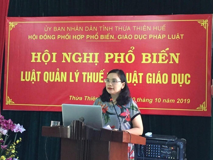 Sở Tư pháp Thừa Thiên Huế phối hợp phổ biến rộng rãi Luật Quản lý thuế