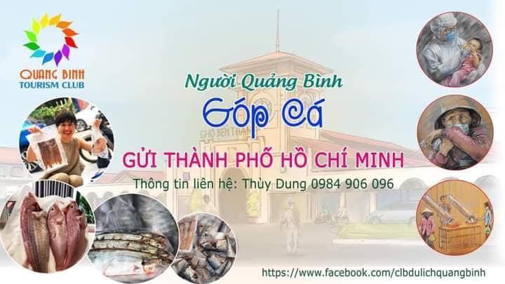 Người Quảng Bình góp cá tươi gửi TP HCM