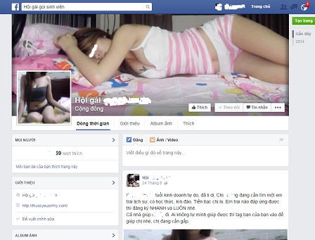 Thâm nhập chốn “lầu xanh” ngập tràn trên Facebook