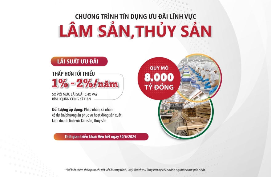 Agribank đồng hành cùng doanh nghiệp nâng cao năng lực cạnh tranh trong xuất khẩu lâm - thủy sản
