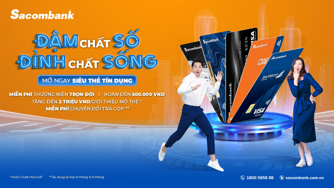 Thẻ tín dụng Sacombank - Nguồn tài chính dự phòng an toàn cho người dân nông thôn