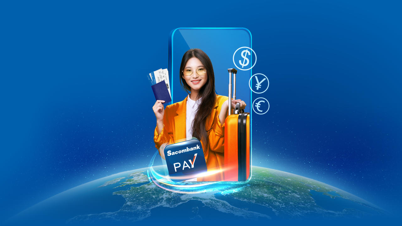 Mua ngoại tệ tiền mặt dễ dàng trên Sacombank Pay