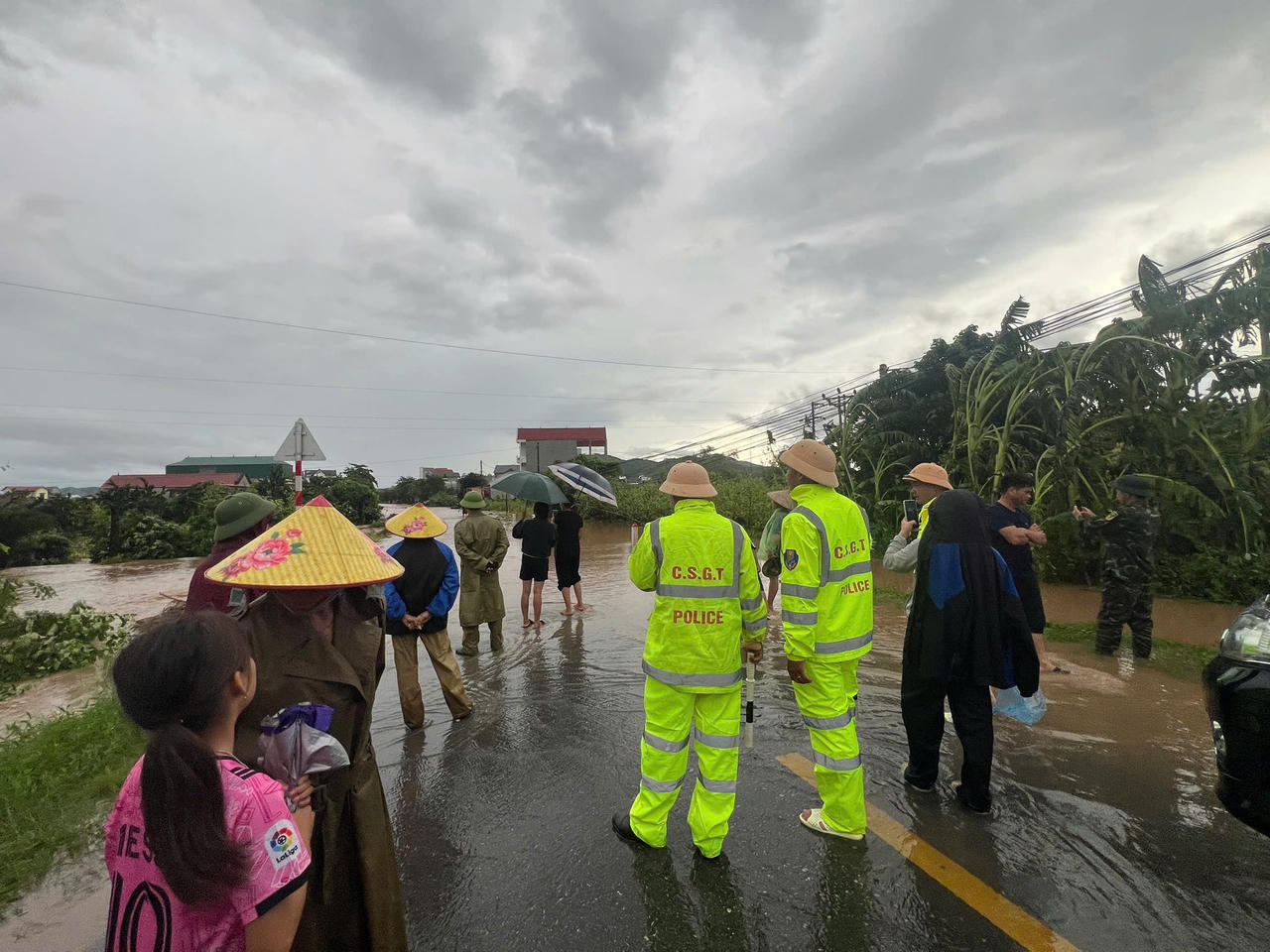 Bão Yagi gây ngập cục bộ nhiều nơi ở Bắc Giang