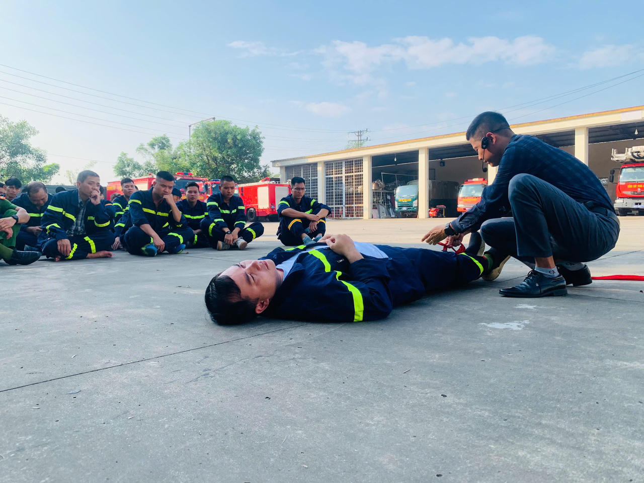 Huấn luyện kỹ năng cứu nạn, cứu hộ cho cán bộ chiến sỹ công an toàn tỉnh Bắc Giang