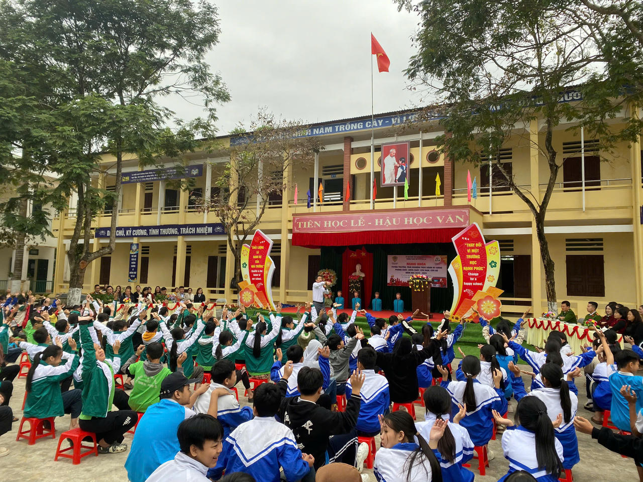 Học sinh xã Đại An với trải nghiệm phòng cháy chữa cháy