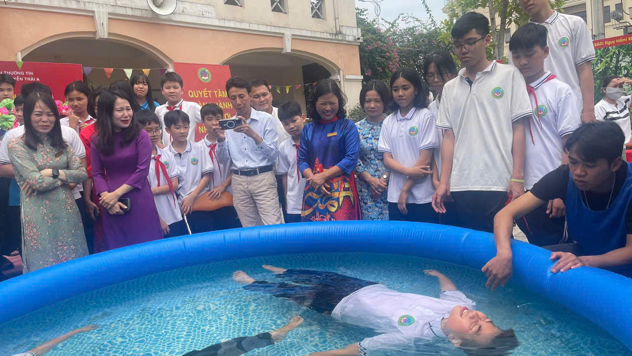 Trường THCS Nguyễn Trãi A trau dồi kỹ năng sống trước kỳ nghỉ hè