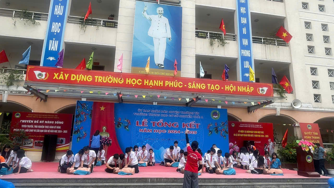 Trường THCS Nguyễn Trãi A trau dồi kỹ năng sống trước kỳ nghỉ hè