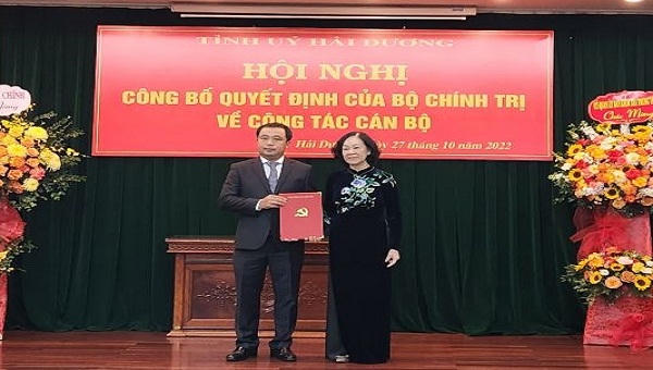 Tân Bí thư Hải Dương: Hứa sẽ tận tâm, tận lực, hết lòng vì sự phát triển của tỉnh