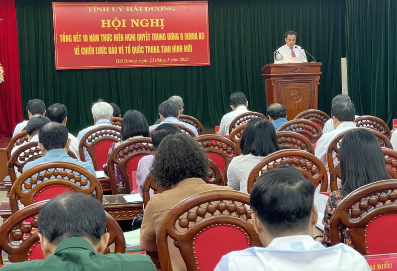 Hải Dương tạo sự chuyển biến mạnh mẽ trong việc thực hiện chiến lược bảo vệ Tổ quốc