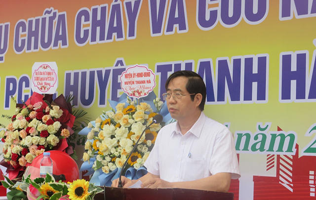 Huyện Thanh Hà (Hải Dương) tổ chức thi 'Tổ liên gia an toàn phòng cháy, chữa cháy' quy mô lớn