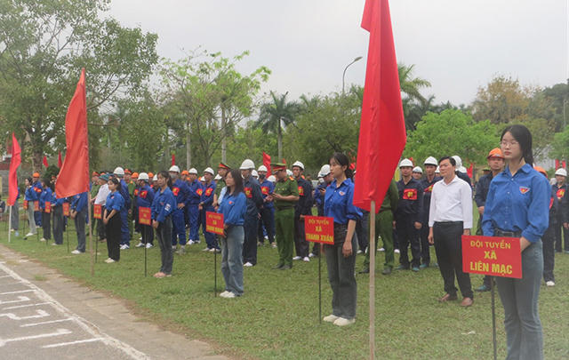 Huyện Thanh Hà (Hải Dương) tổ chức thi 'Tổ liên gia an toàn phòng cháy, chữa cháy' quy mô lớn