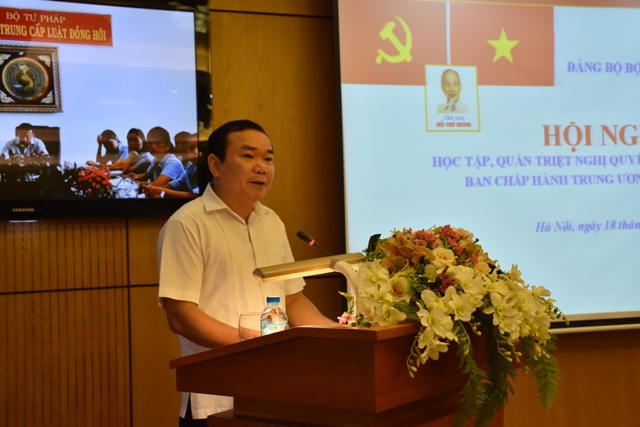 Bộ Tư pháp làm rõ các giải pháp thực hiện Nghị quyết Trung ương 5 khóa XII