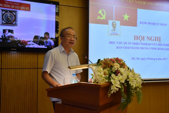 Bộ Tư pháp làm rõ các giải pháp thực hiện Nghị quyết Trung ương 5 khóa XII