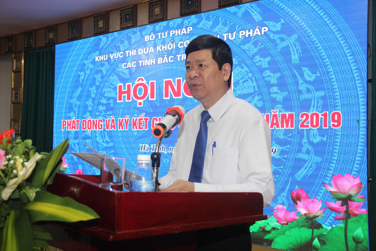 Khối cơ quan Tư pháp khu vực Bắc Trung Bộ sôi nổi ký giao ước thi đua năm 2019 