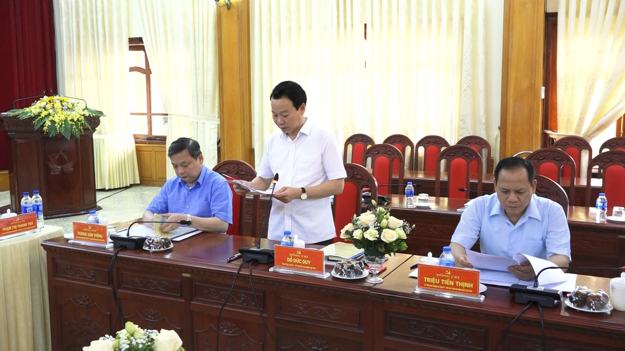 Bộ trưởng Bộ Tư pháp Lê Thành Long làm việc với Thường trực Tỉnh ủy tỉnh Yên Bái