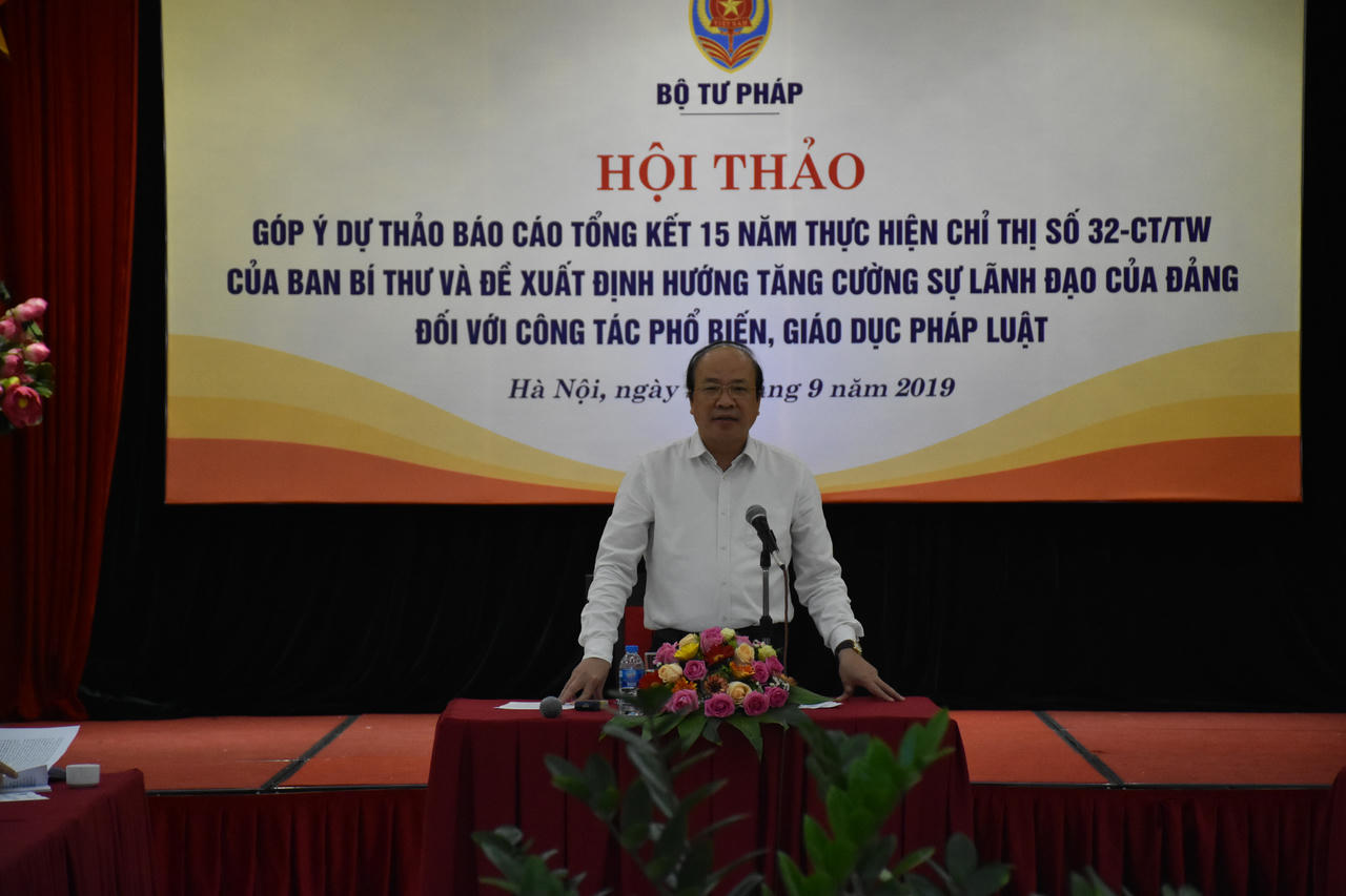 Phổ biến, giáo dục pháp luật phải là nhiệm vụ của cả hệ thống chính trị