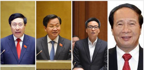 Thủ tướng đề nghị phê chuẩn bổ nhiệm 4 Phó Thủ tướng, 22 Bộ trưởng và thành viên khác của Chính phủ