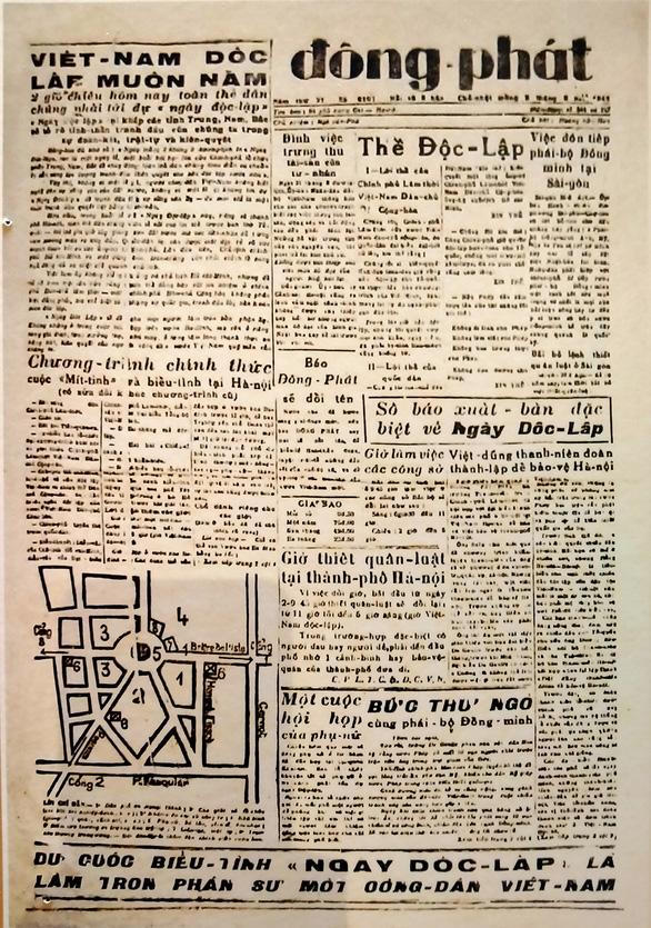 Những số báo xuất bản đặc biệt vào ngày Độc lập 2/9/1945