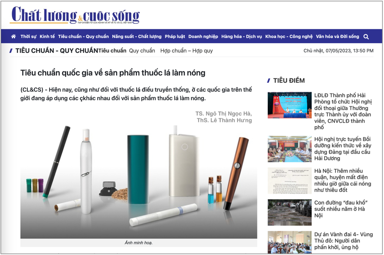 Đặt mục tiêu kiểm soát thuốc lá mới trên cơ sở bảo vệ sức khỏe cộng đồng