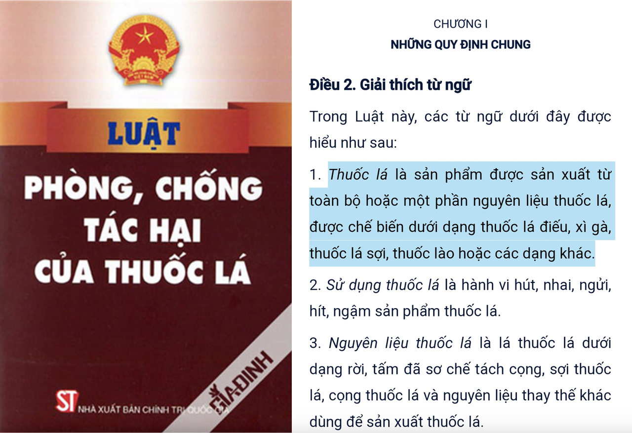 Căn cứ vào nguyên liệu có đủ cơ sở đưa thuốc lá làm nóng vào diện quản lý? 