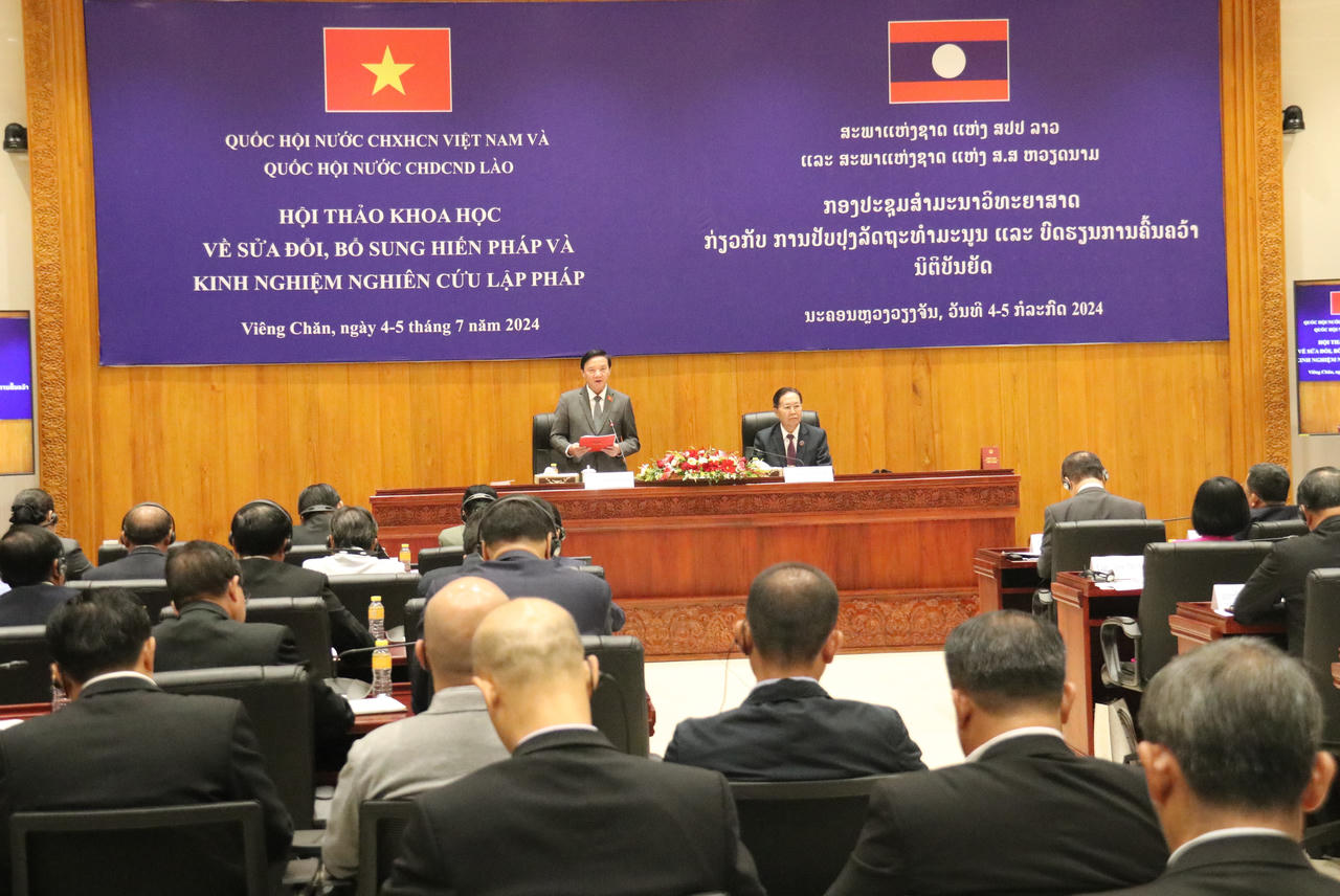 Quốc hội Việt Nam - Lào tổ chức tọa đàm về sửa đổi, bổ sung Hiến pháp